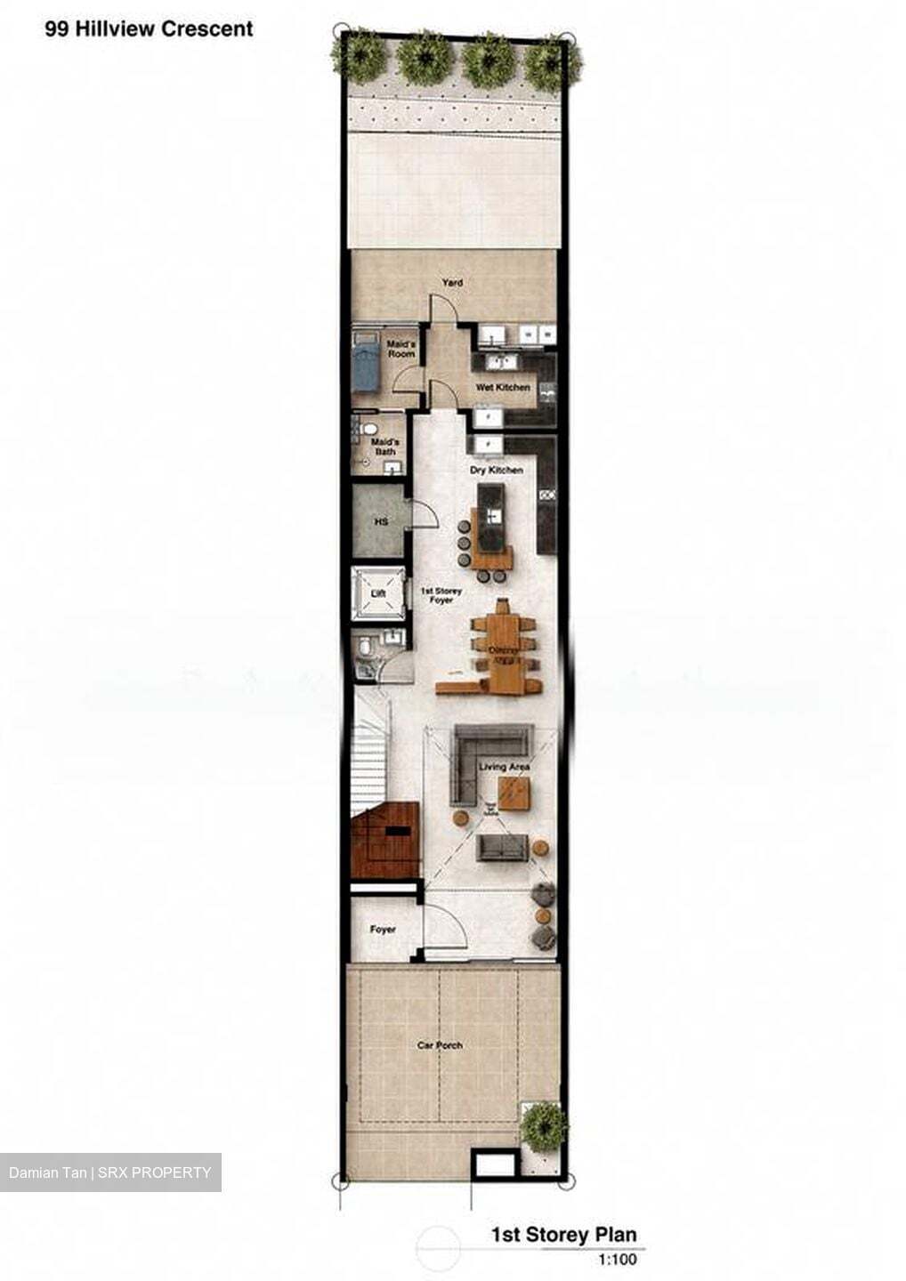 Hillview Villas (D23), Terrace #581859001